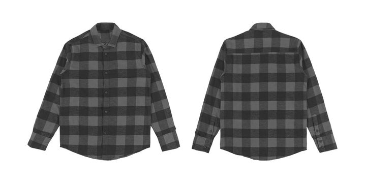 Long Sleve Flannel Shirt - Cali Clear